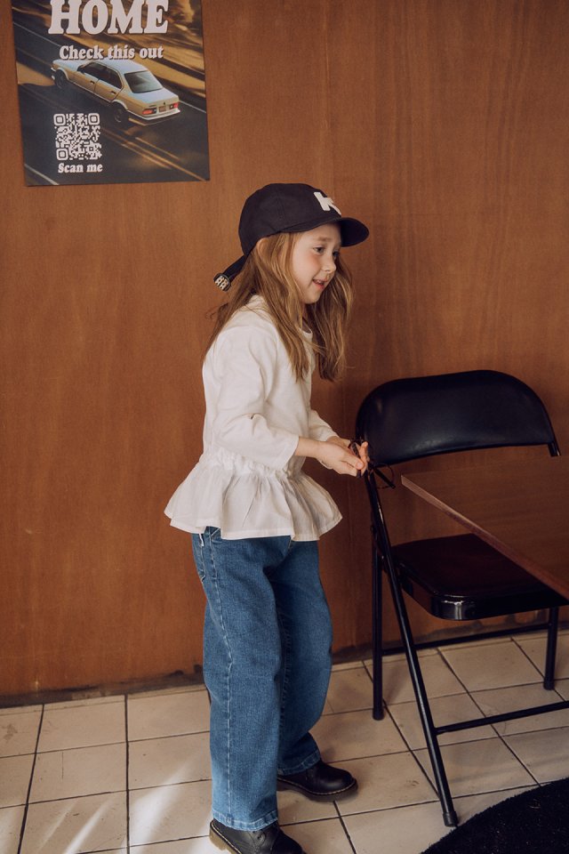 Apple Smile - Korean Children Fashion - #childrensboutique - Denim Pants - 5
