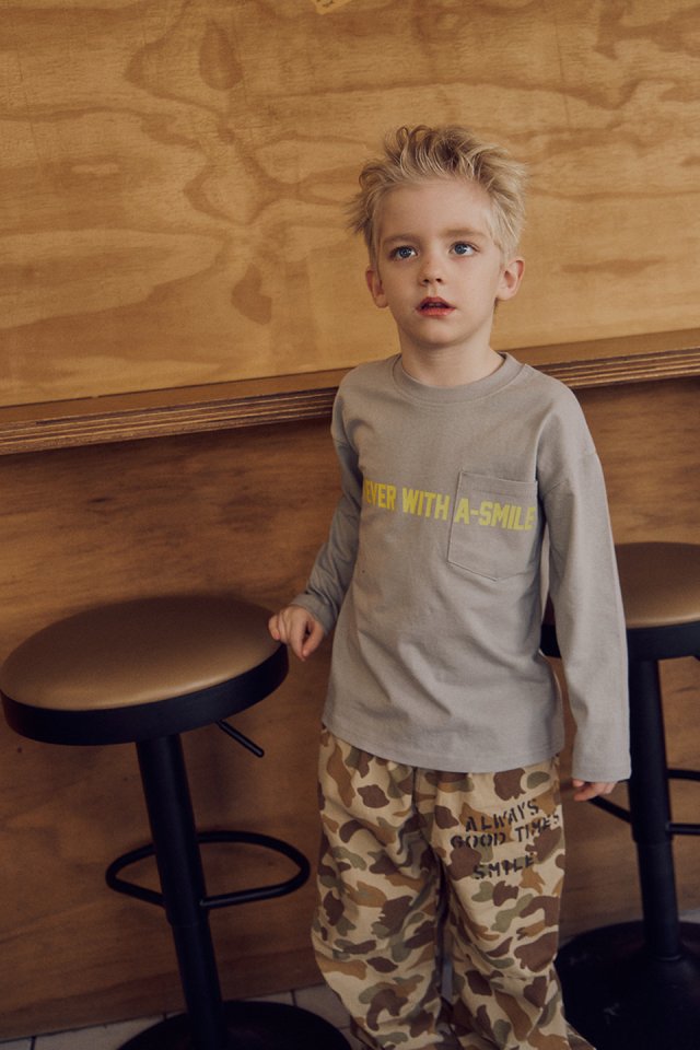 Apple Smile - Korean Children Fashion - #childrensboutique - Pocket Tee - 11