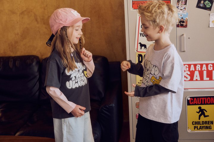 Apple Smile - Korean Children Fashion - #designkidswear - Beyond Double Sleeve Tee - 10