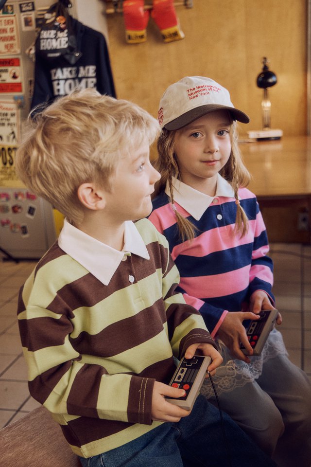 Apple Smile - Korean Children Fashion - #designkidswear - Mink Collar Tee - 9