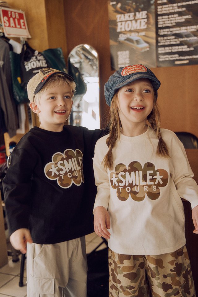 Apple Smile - Korean Children Fashion - #kidsstore - Camo Print Tee - 3