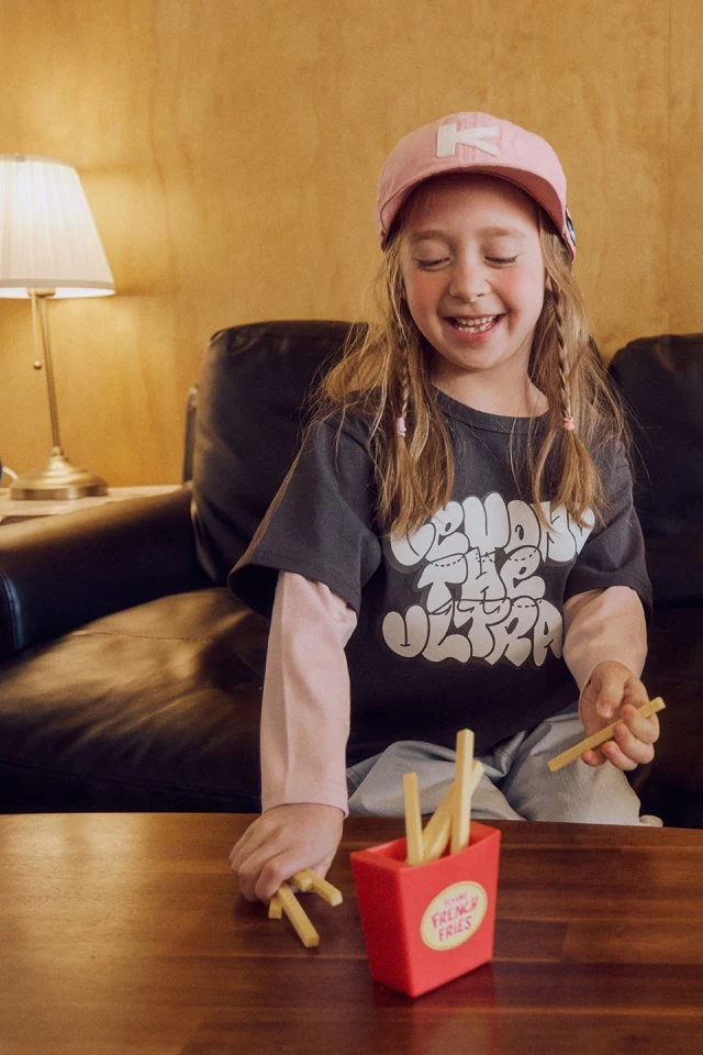 Apple Smile - Korean Children Fashion - #kidzfashiontrend - Beyond Double Sleeve Tee