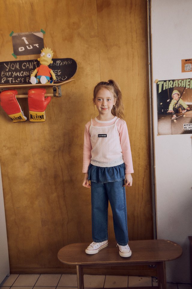 Apple Smile - Korean Children Fashion - #magicofchildhood - Frill Jeans - 6