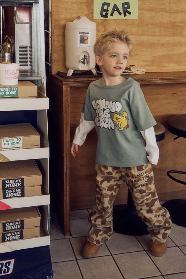 Apple Smile - Korean Children Fashion - #magicofchildhood - Camo Print Pants - 5