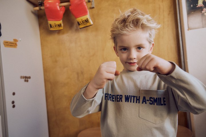 Apple Smile - Korean Children Fashion - #magicofchildhood - Pocket Tee - 6