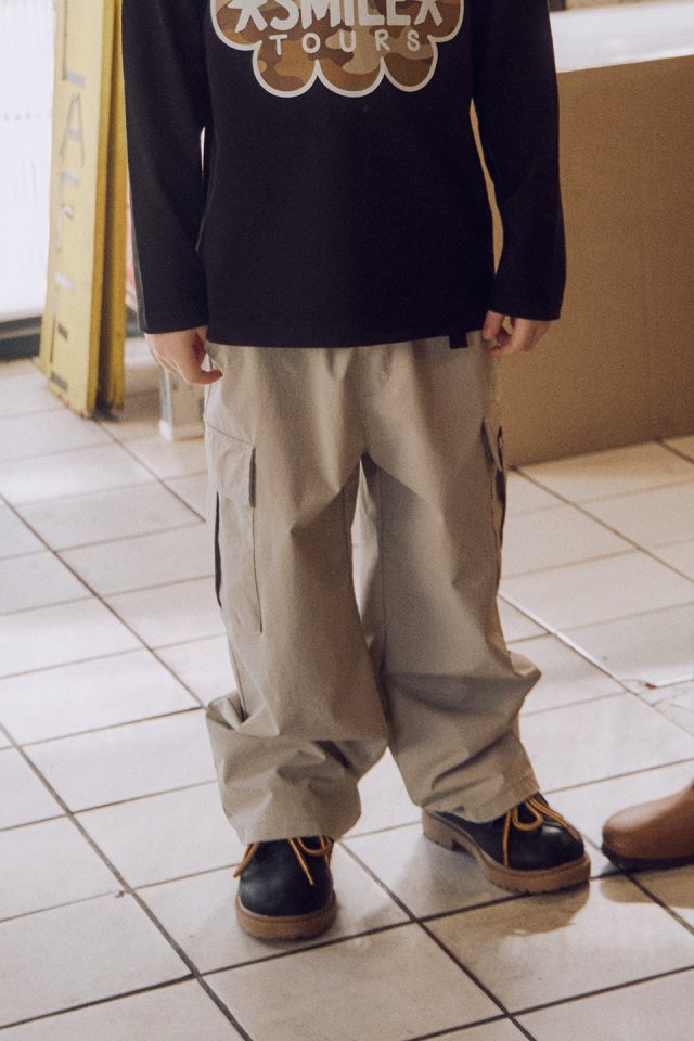 Apple Smile - Korean Children Fashion - #minifashionista - Belted Cargo Pants - 5