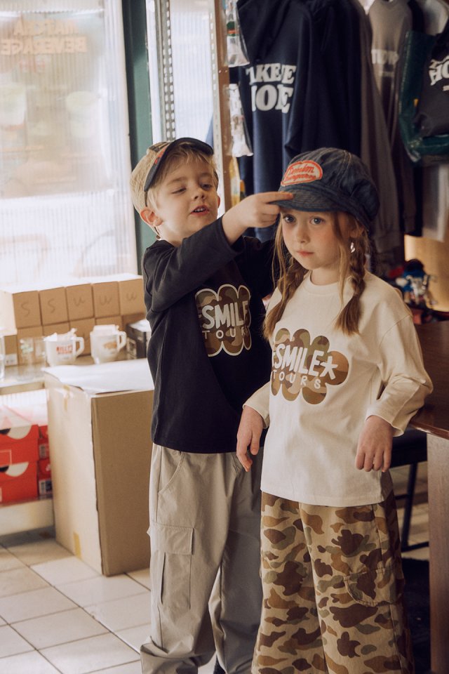 Apple Smile - Korean Children Fashion - #todddlerfashion - Camo Wide Pants - 4