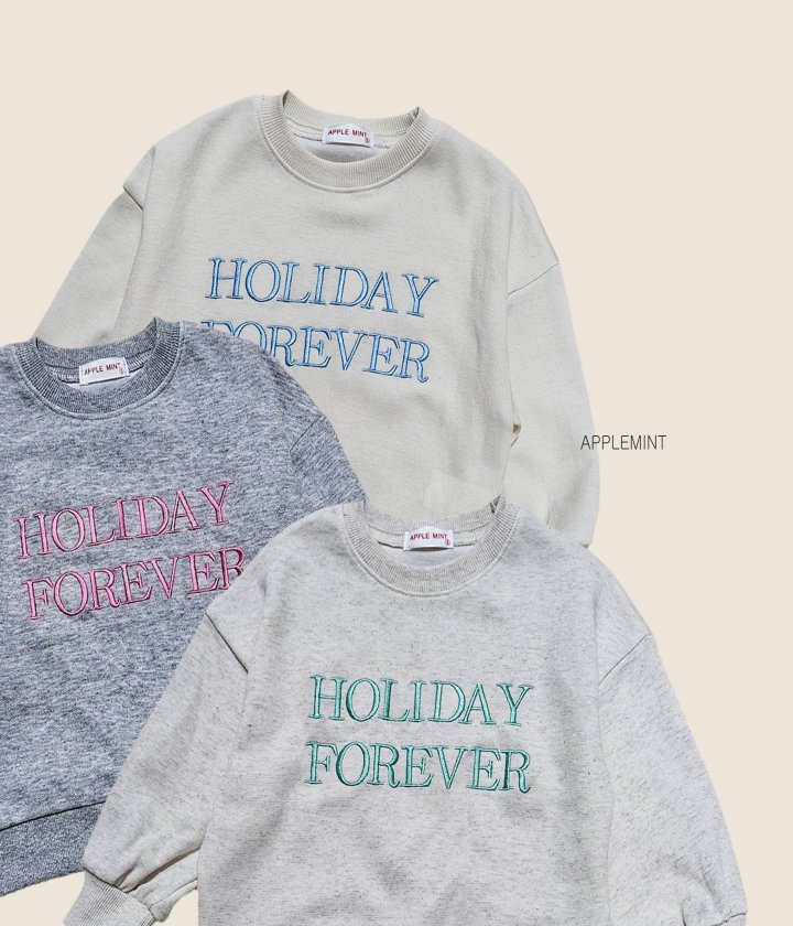 Applemint - Korean Children Fashion - #childrensboutique - Holiday Embroidered Sweatshirt - 11
