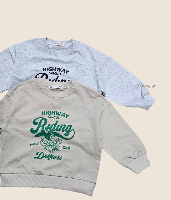 Applemint - Korean Children Fashion - #littlefashionista - Riding Sweatshirt - 5