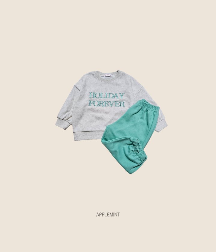 Applemint - Korean Children Fashion - #littlefashionista - Holiday Embroidered Sweatshirt - 4