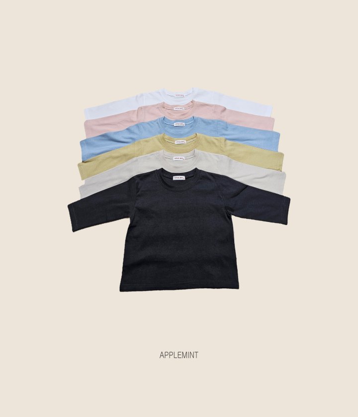 Applemint - Korean Children Fashion - #prettylittlegirls - Basic Single Tee - 11