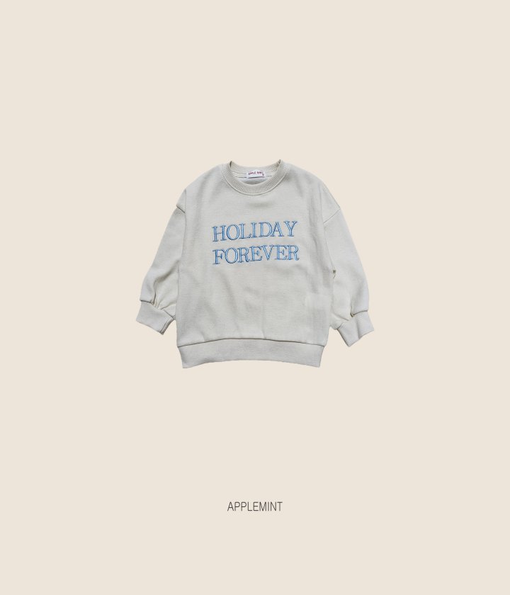 Applemint - Korean Children Fashion - #stylishchildhood - Holiday Embroidered Sweatshirt - 9
