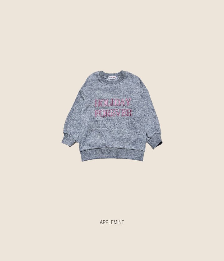 Applemint - Korean Children Fashion - #toddlerclothing - Holiday Embroidered Sweatshirt - 8