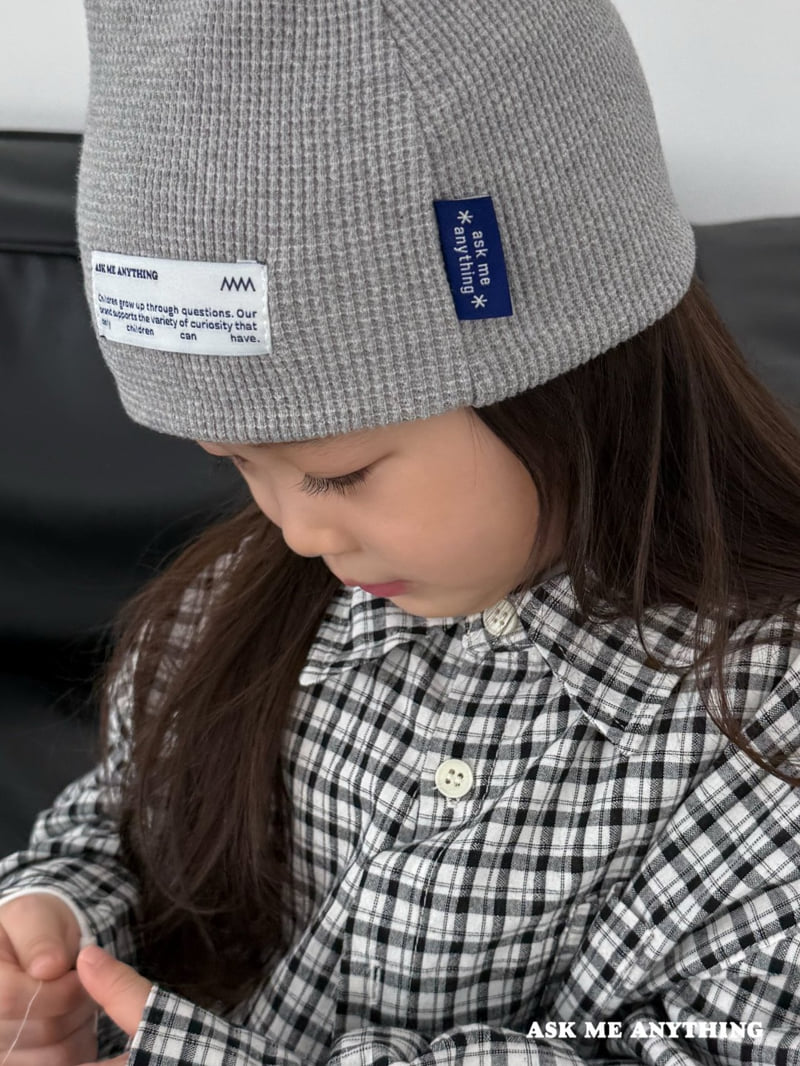 Ask Me Anything - Korean Children Fashion - #discoveringself - Fit Waffle Beanie - 4