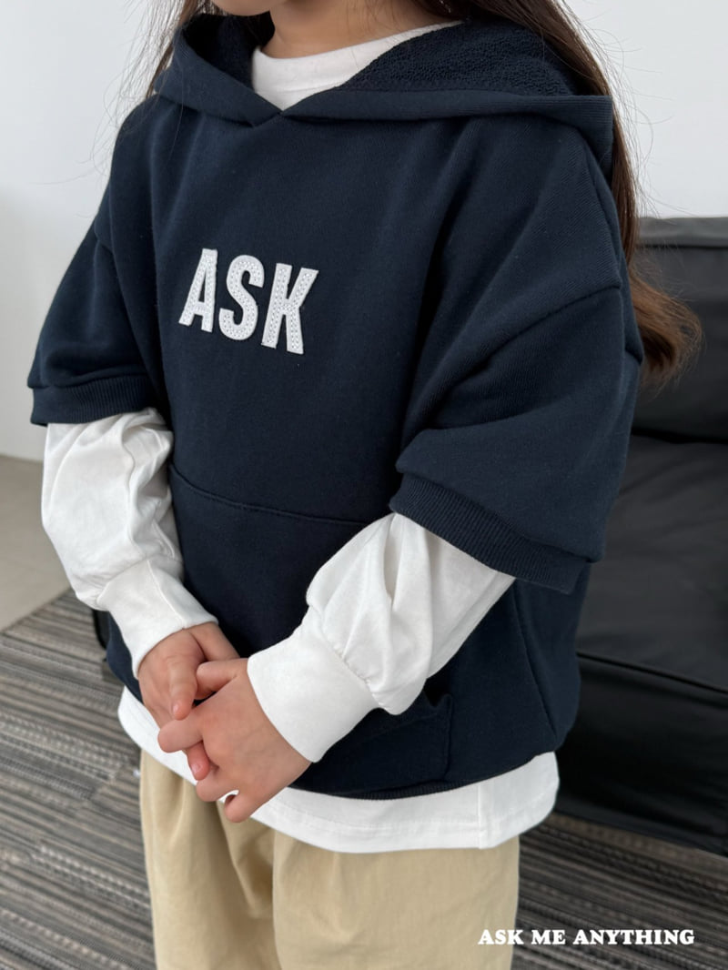 ASK Hooded Sweatshirt by Ask Me Anything for Child - view 4