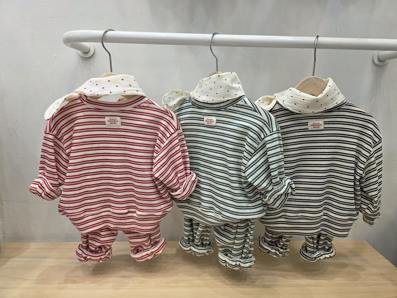 Atree - Korean Baby Fashion - #babyoutfit - Pie Set - 4