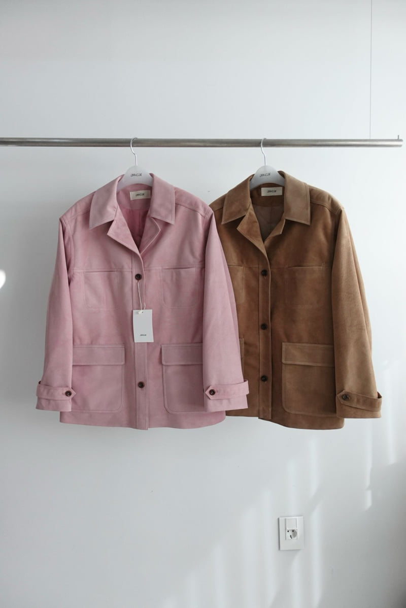 Awear - Korean Women Fashion - #momslook - Courtney Suede Jacket