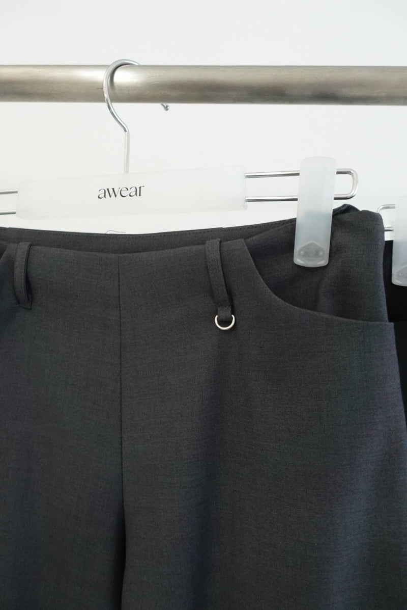 Awear - Korean Women Fashion - #momslook - Cuffed Slacks - 2
