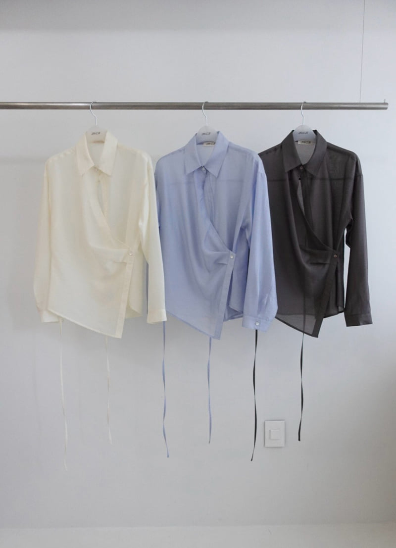 Awear - Korean Women Fashion - #momslook - Silk Shirt