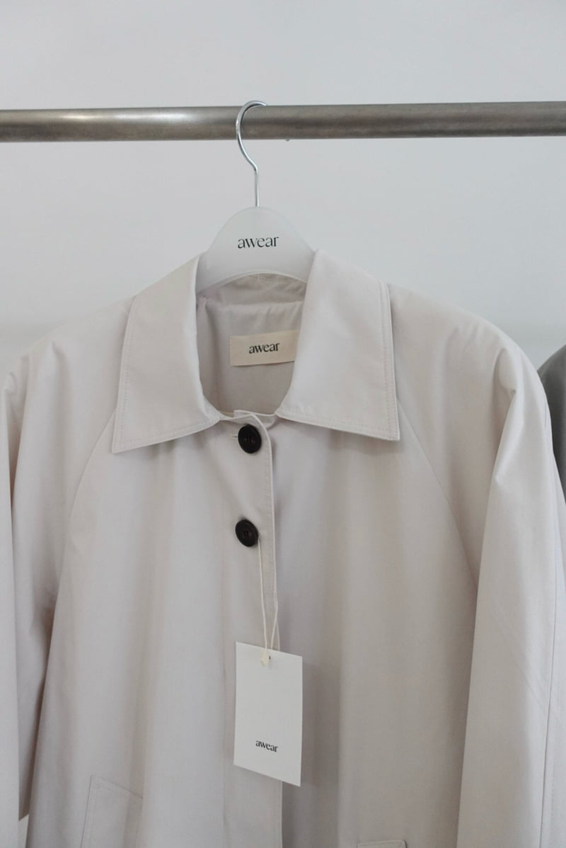 Awear - Korean Women Fashion - #momslook - Mono Trench Coat - 2