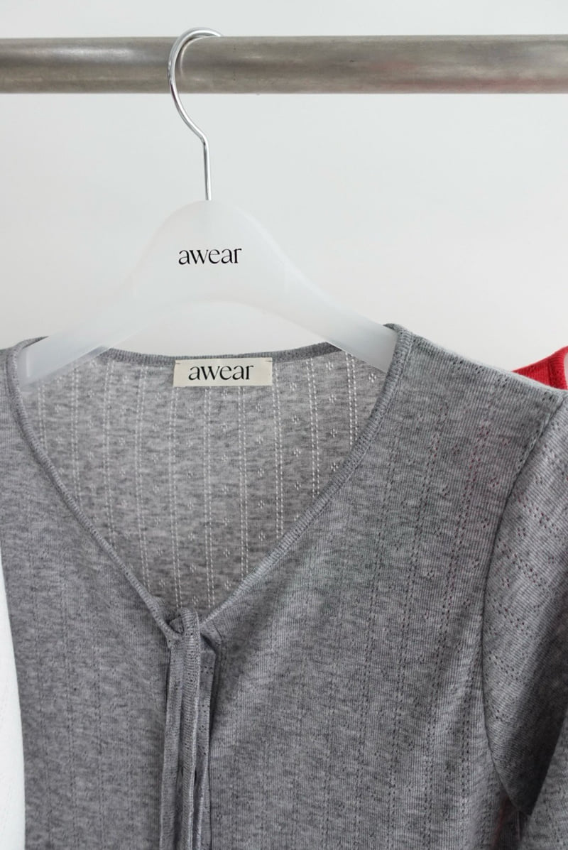 Awear - Korean Women Fashion - #womensfashion - Scallop Knit Cardigan - 4