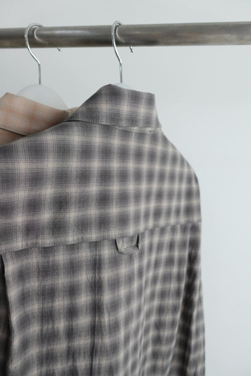 Awear - Korean Women Fashion - #momslook - Butter Check Shirt - 6