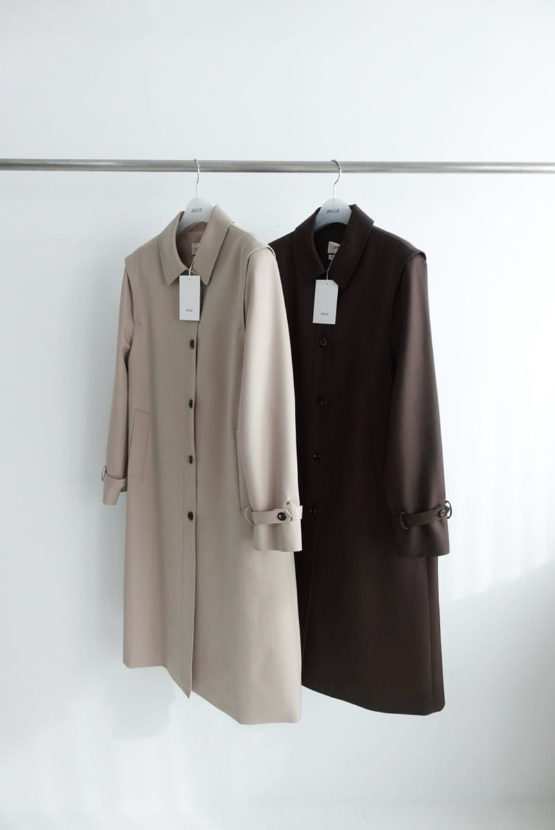 Awear - Korean Women Fashion - #restrostyle - Wool Trench Coat - 6