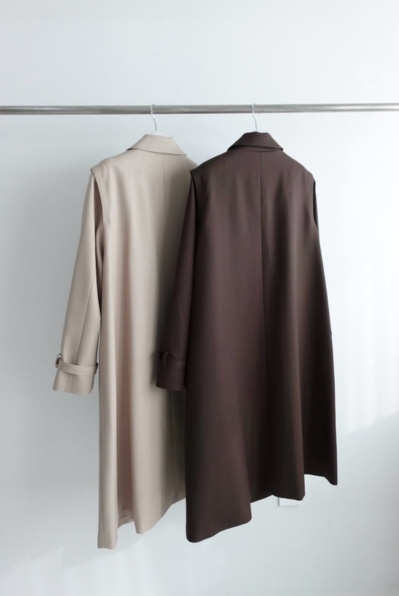 Awear - Korean Women Fashion - #romanticstyle - Wool Trench Coat - 7