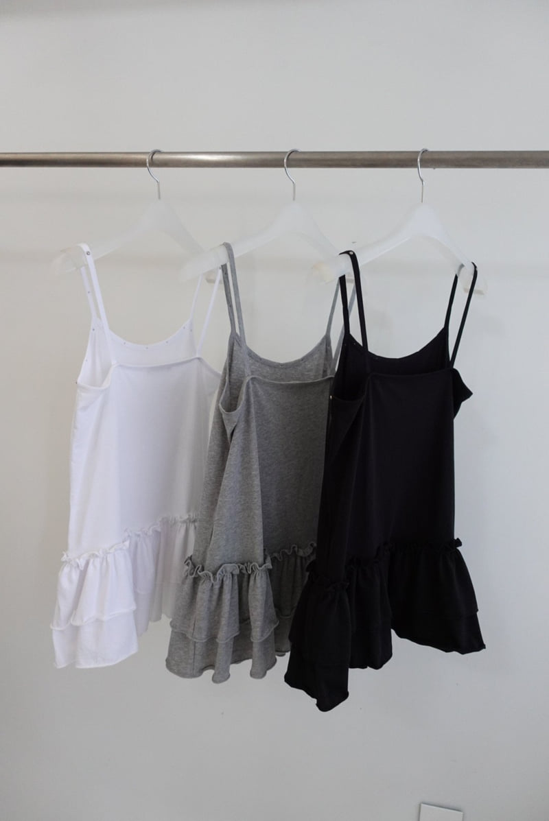 Awear - Korean Women Fashion - #romanticstyle - Studded Sleeveless Top - 4