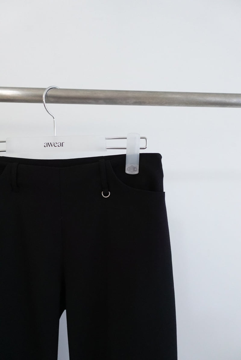 Awear - Korean Women Fashion - #momslook - Cuffed Slacks - 4