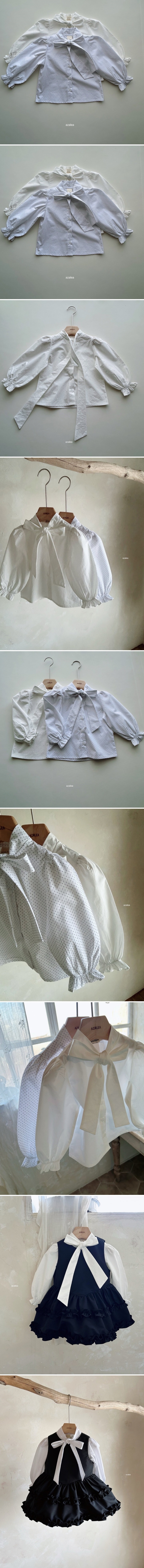 Azalea - Korean Children Fashion - #Kfashion4kids - Iris Ribbon Blouse - 2