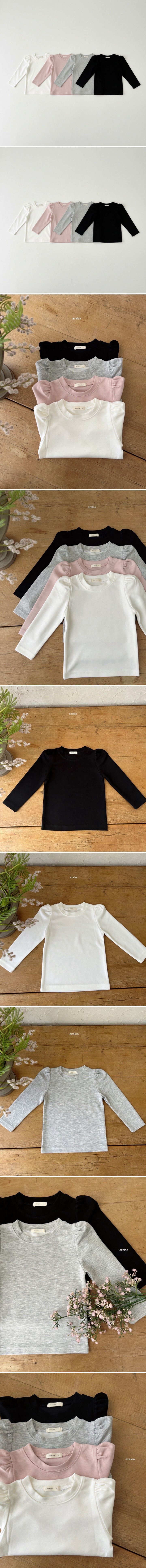 Azalea - Korean Children Fashion - #toddlerclothing - Basic Shirring Tee - 2