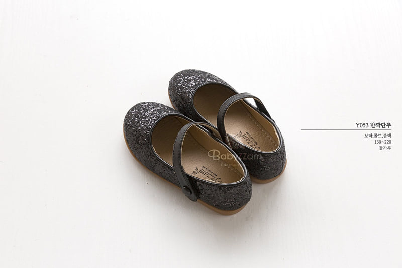 Babyzzam - Korean Children Fashion - #designkidswear - Sparkle Button Flat - 8