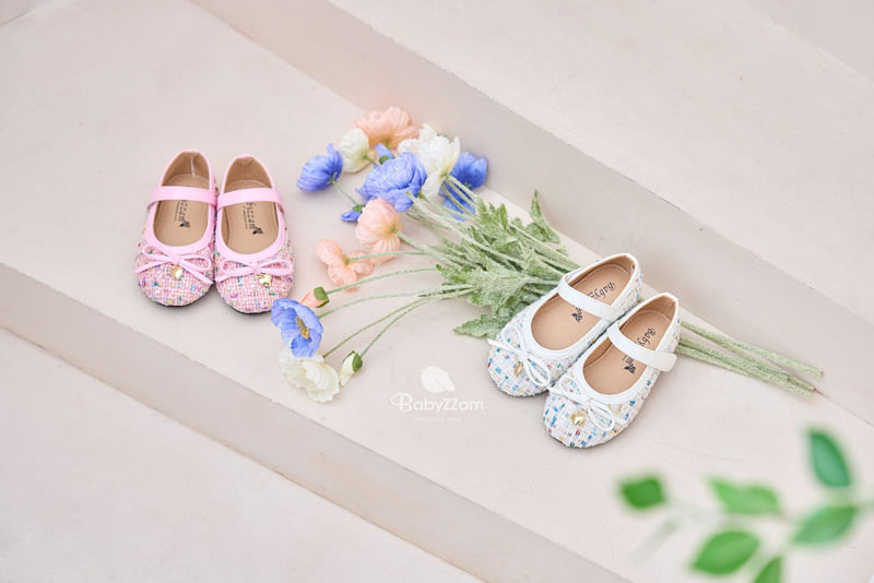 Babyzzam - Korean Children Fashion - #littlefashionista - Tweedle Flat - 3