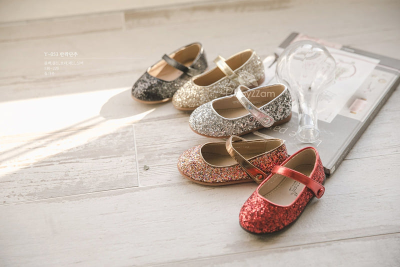 Babyzzam - Korean Children Fashion - #magicofchildhood - Sparkle Button Flat - 2