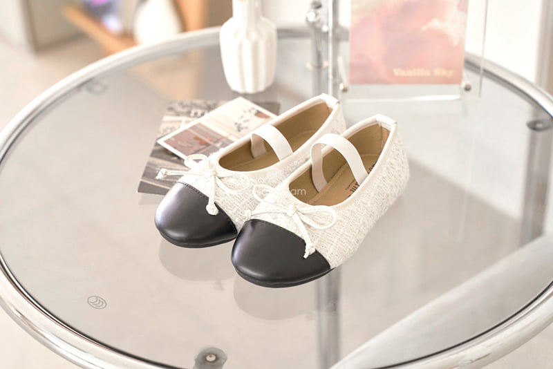 Babyzzam - Korean Children Fashion - #magicofchildhood - Line Ribbon Flat - 6