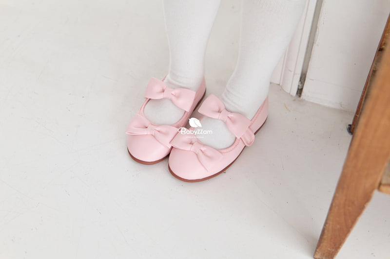 Babyzzam - Korean Children Fashion - #stylishchildhood - Highteen Ribbon Flat - 9