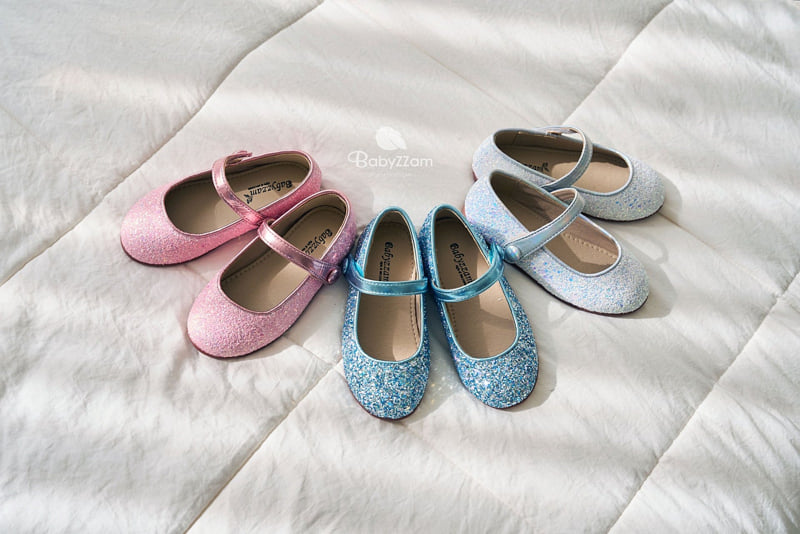 Babyzzam - Korean Children Fashion - #todddlerfashion - Sparkle Luna Flat