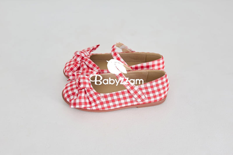 Babyzzam - Korean Children Fashion - #toddlerclothing - Check Flat - 9