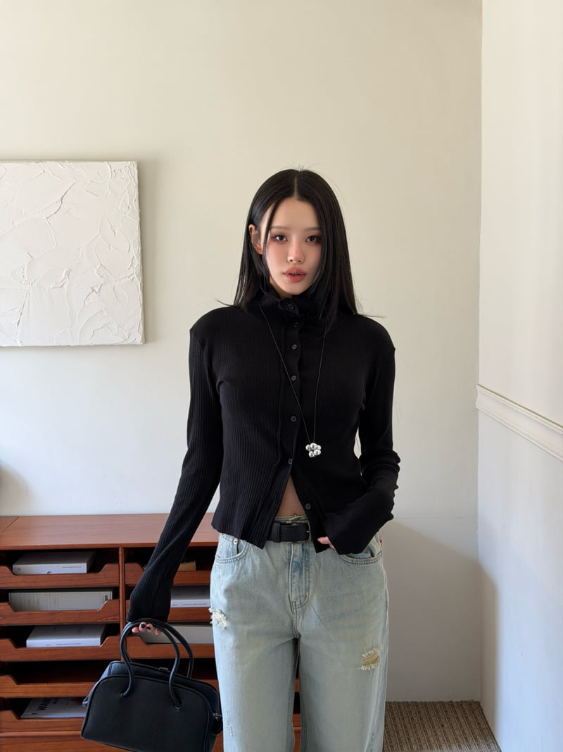 Baguette - Korean Women Fashion - #womensfashion - Rose Cardigan - 4