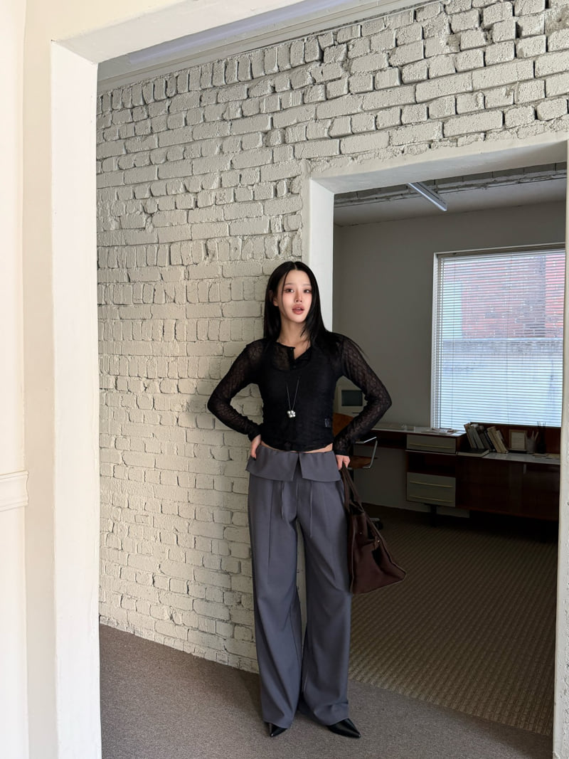 Baguette - Korean Women Fashion - #momslook - Flip Long Pants - 7