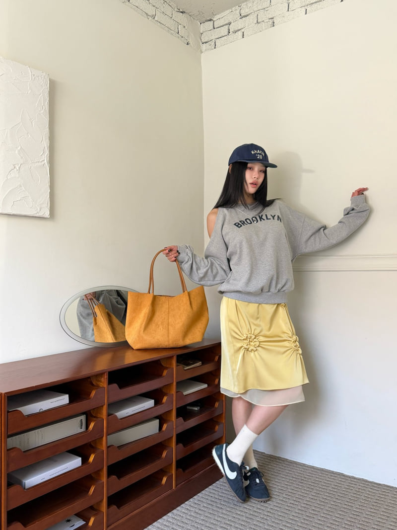 Baguette - Korean Women Fashion - #womensfashion - Puff Flower Skirt - 4