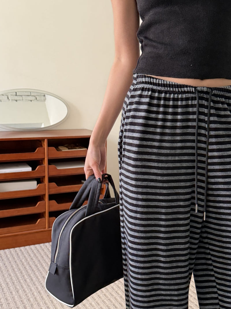 Baguette - Korean Women Fashion - #momslook - Stripe Jogger Pants - 8
