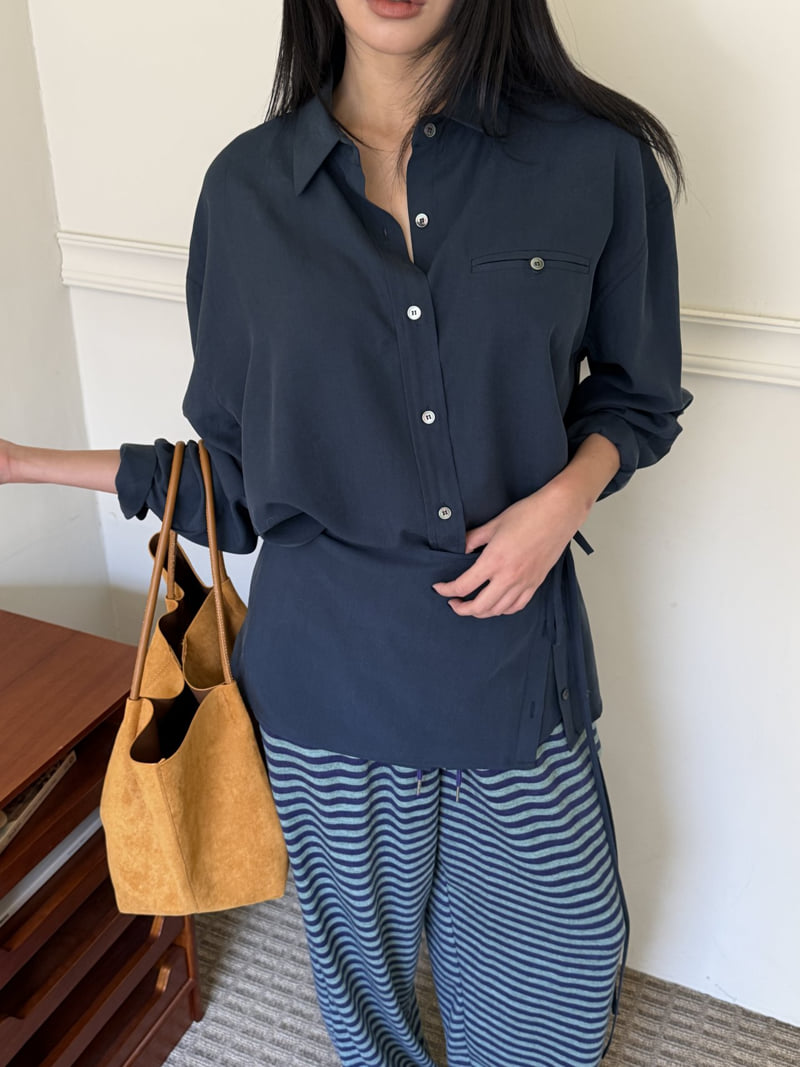Baguette - Korean Women Fashion - #momslook - Dublin Wrap Shirt - 5