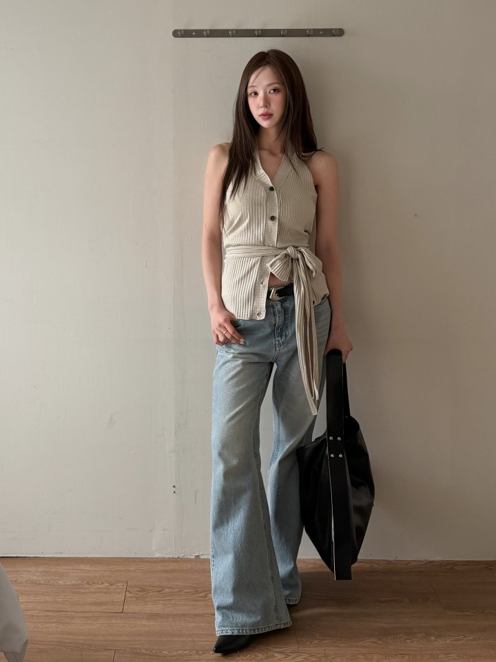 Baguette - Korean Women Fashion - #momslook - Halter Intarsia Cardigan - 11