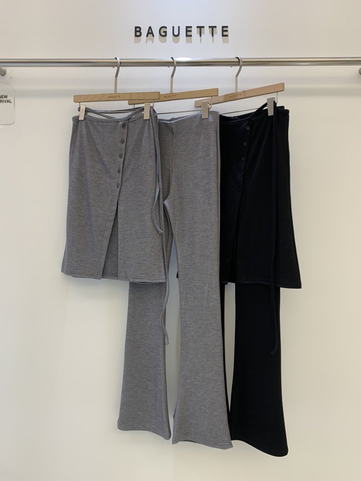 Baguette - Korean Women Fashion - #pursuepretty - Wrap Bootcut Pants
