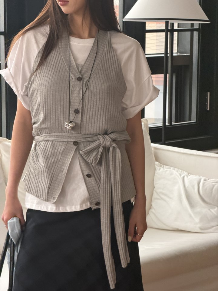 Baguette - Korean Women Fashion - #romanticstyle - Halter Intarsia Cardigan - 5