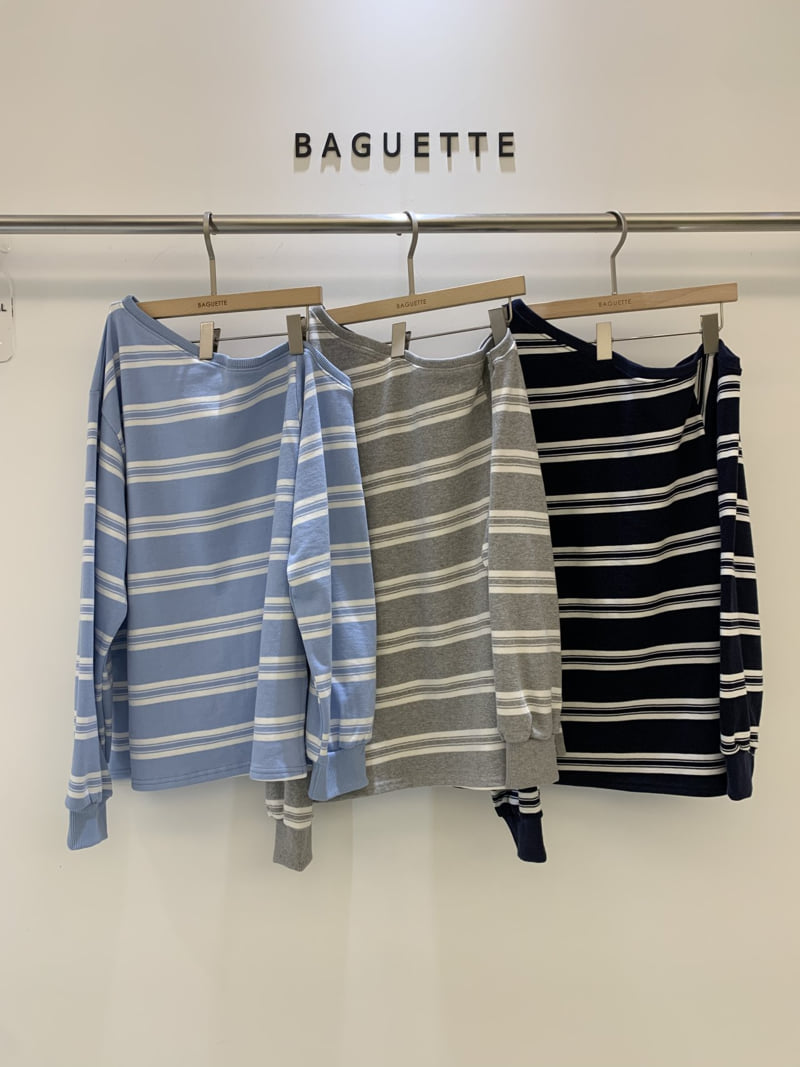 Baguette - Korean Women Fashion - #shopsmall - Off-Shoulder Sweatshirt - 12