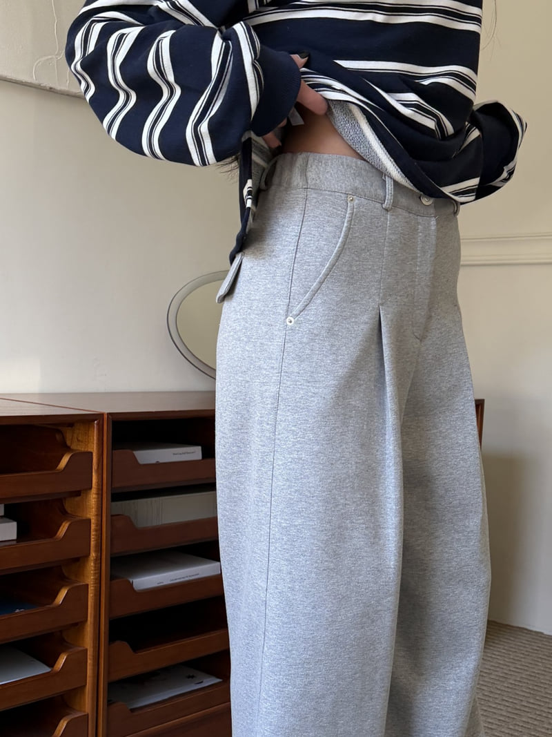 Baguette - Korean Women Fashion - #vintageinspired - Wide Tuck Pants - 8