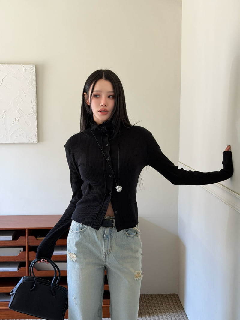 Baguette - Korean Women Fashion - #womensfashion - Rose Cardigan